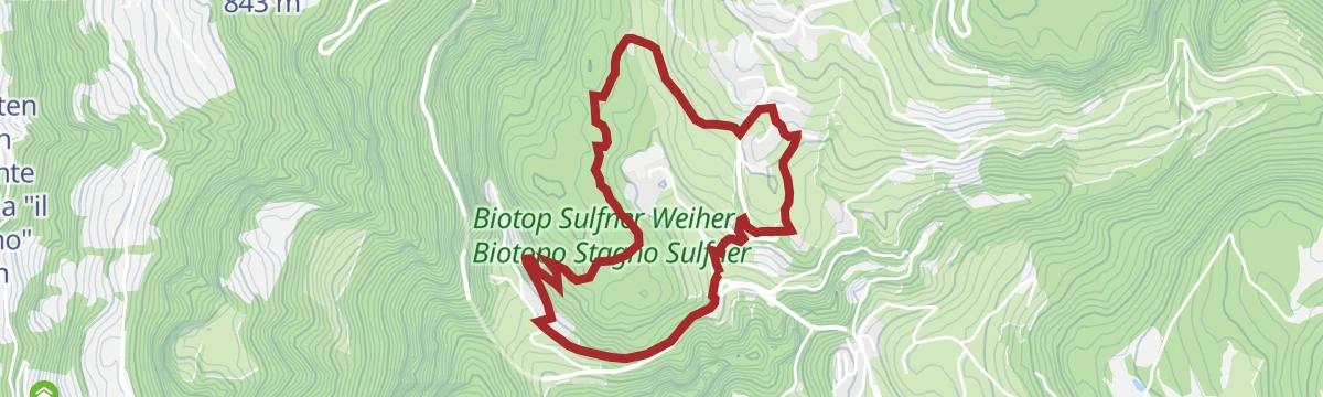 Route map: Al laghetto Sulfner
